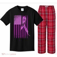 Lupus Awareness Flag Kids Plaid Pajama Set thumb 0