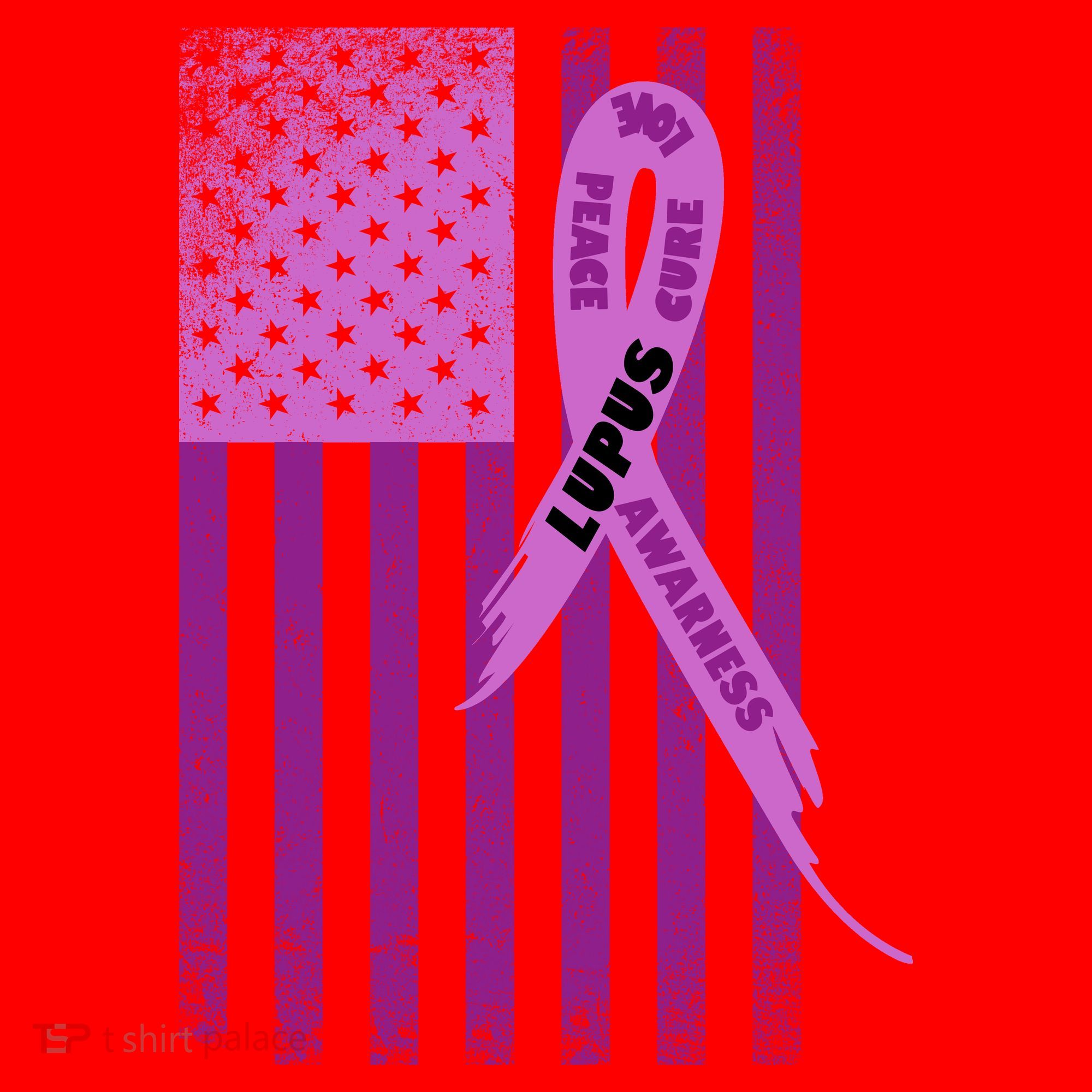 Lupus Awareness Flag Santa Hat