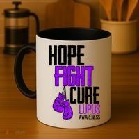 Lupus Awareness Hope Fight Cure Coffee Mug thumb 4