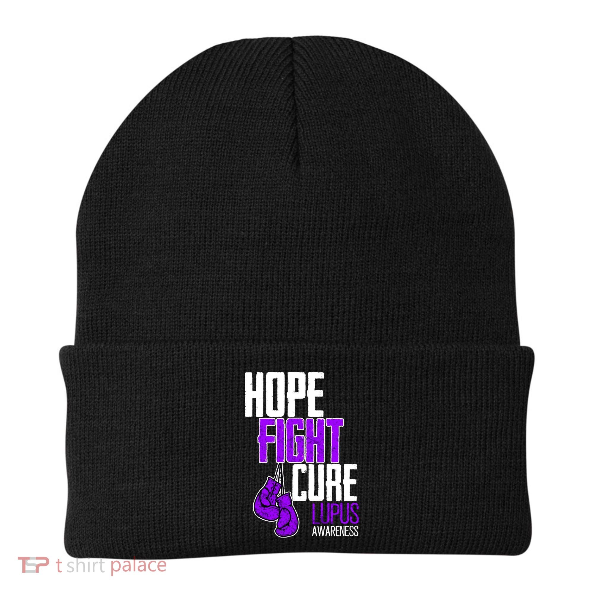 Lupus Awareness Hope Fight Cure Beanie