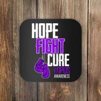 Lupus Awareness Hope Fight Cure Coaster thumb 0