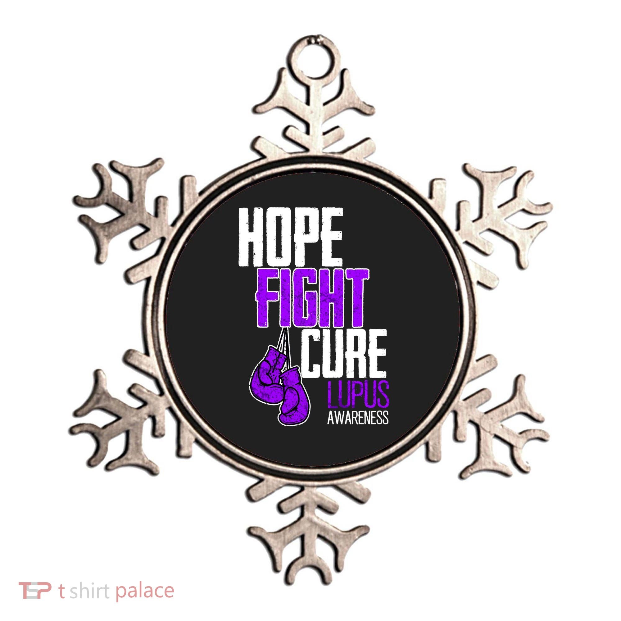Lupus Awareness Hope Fight Cure Ornament