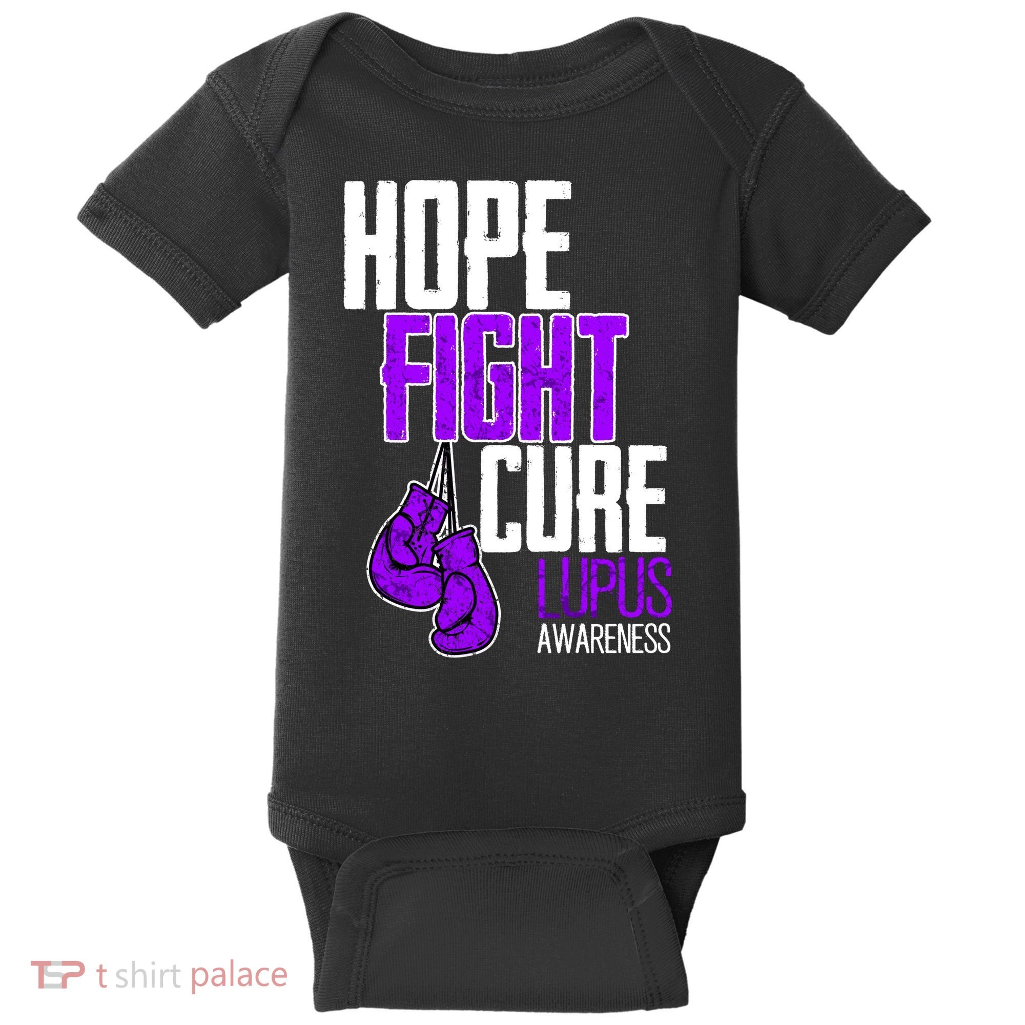Lupus Awareness Hope Fight Cure Baby Bodysuit