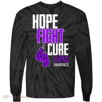 Lupus Awareness Hope Fight Cure Tie-Dye Long Sleeve Shirt thumb 0
