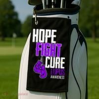 Lupus Awareness Hope Fight Cure Golf Towel thumb 2