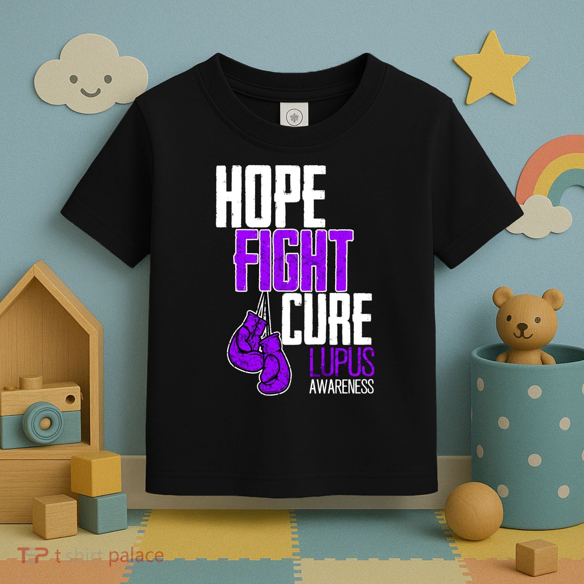 Lupus Awareness Hope Fight Cure Toddler T-Shirt