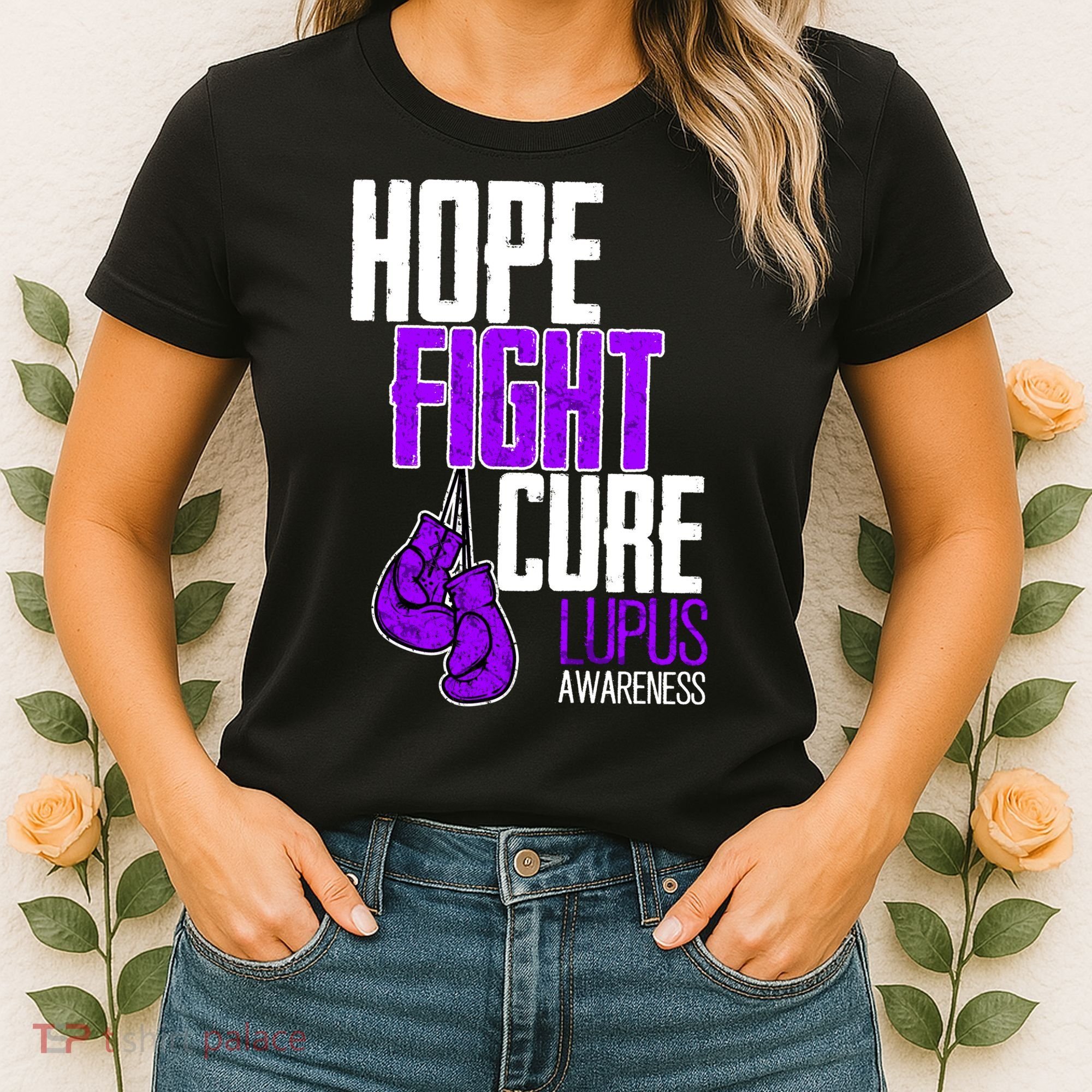 Lupus Awareness Hope Fight Cure Women's T-Shirt