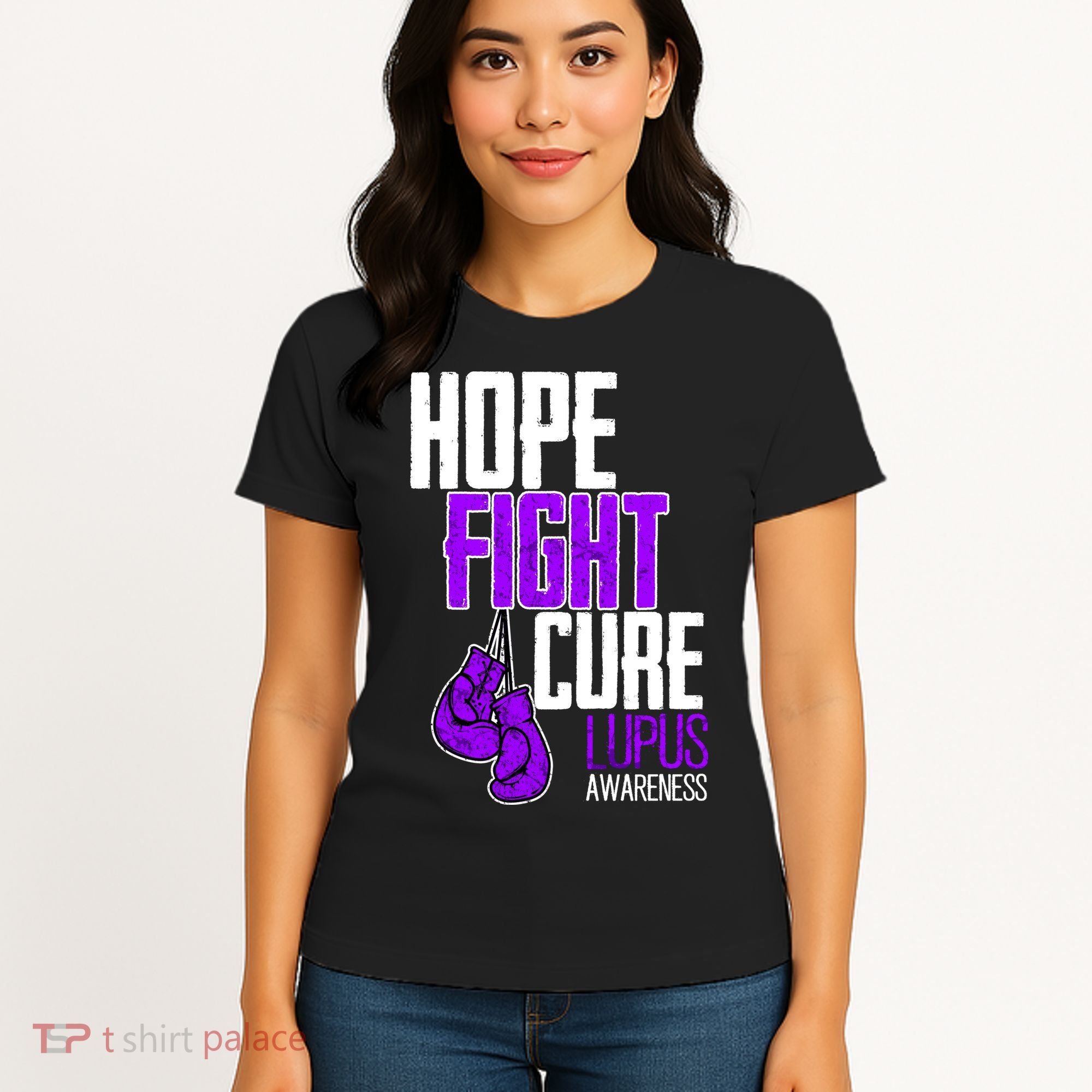 Lupus Awareness Hope Fight Cure Women's T-Shirt