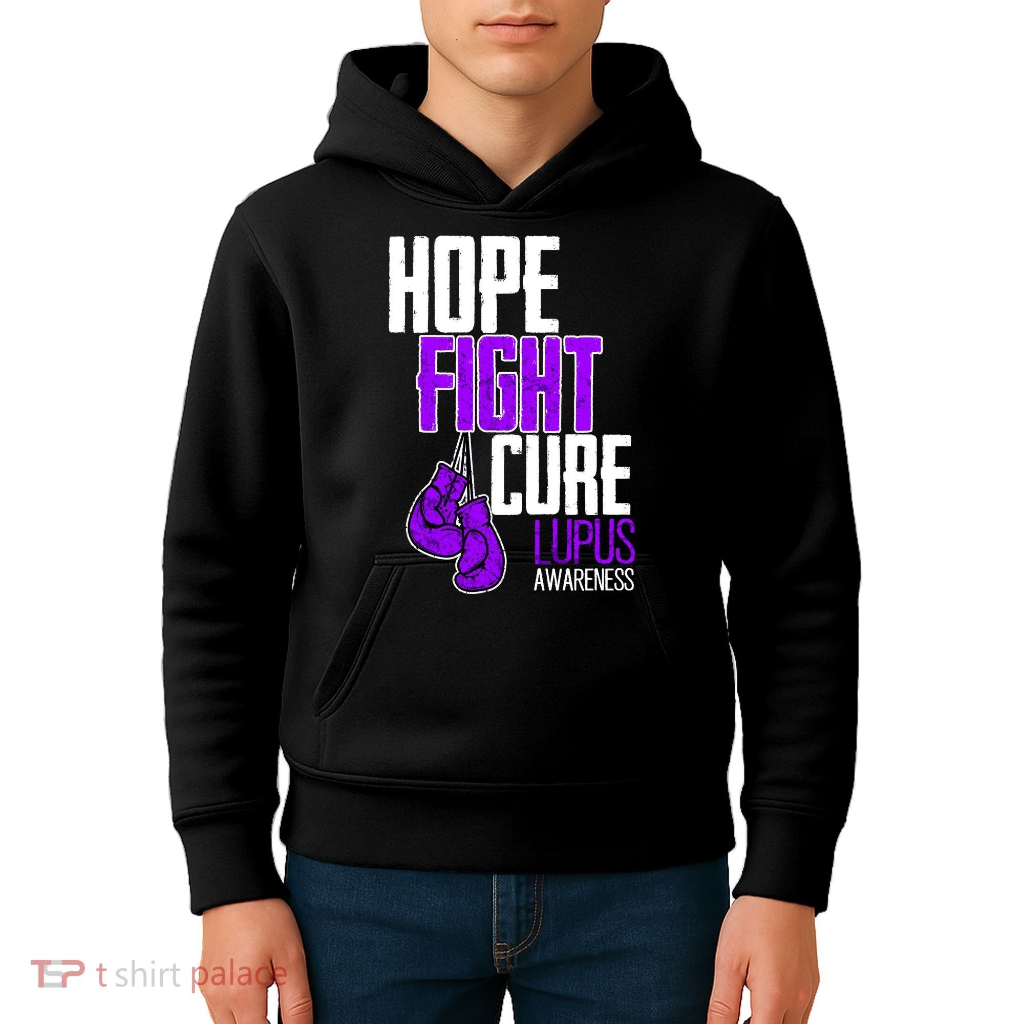 Lupus Awareness Hope Fight Cure Kids Hoodie