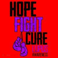 Lupus Awareness Hope Fight Cure Santa Hat thumb 1