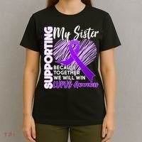 Lupus Awareness Love Support My Sister T-Shirt thumb 4
