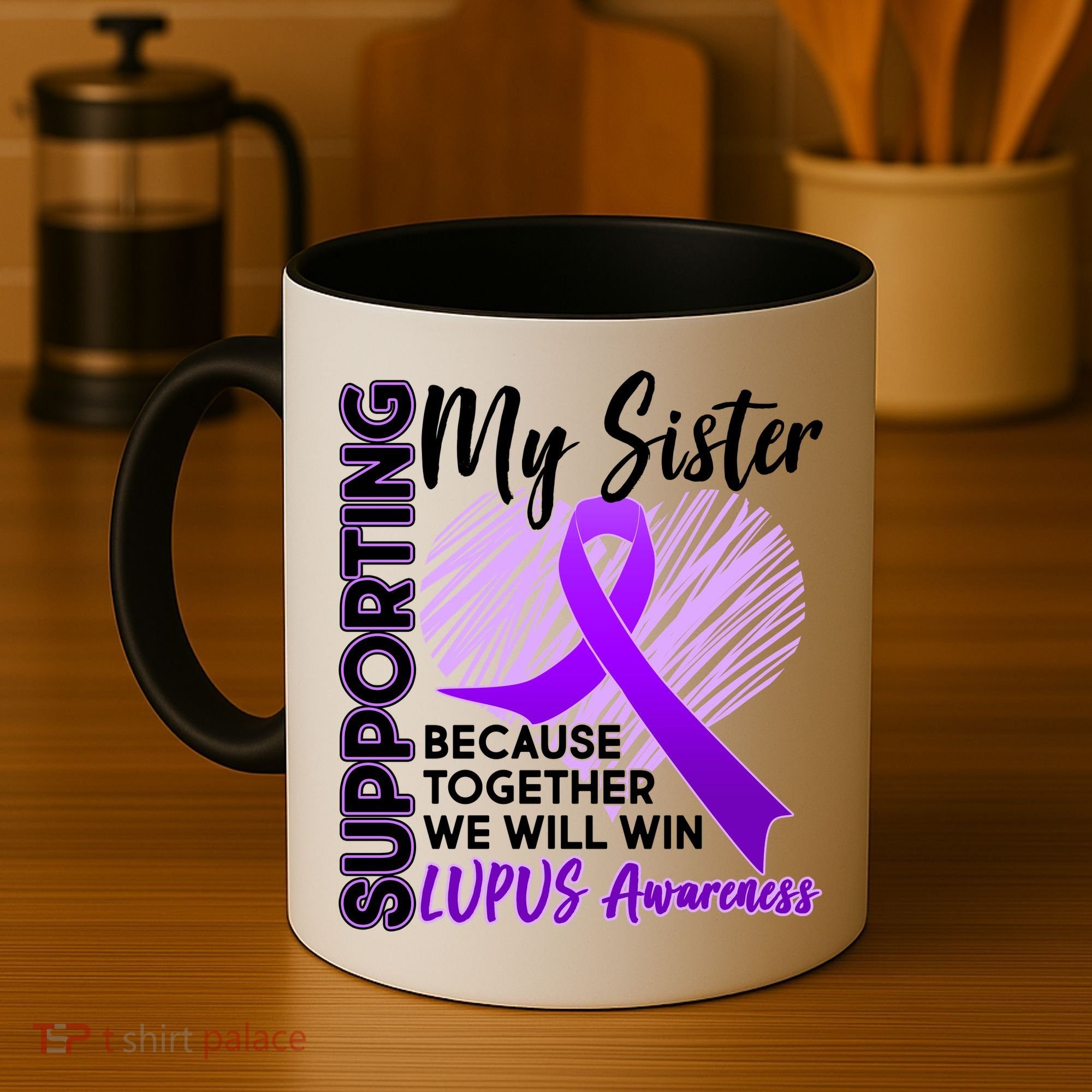 Lupus Awareness Love Support My Sister Coffee Mug