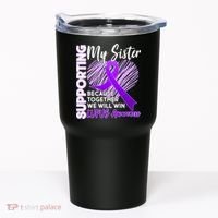 Lupus Awareness Love Support My Sister Tumbler thumb 0