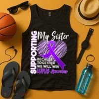 Lupus Awareness Love Support My Sister Tank Top thumb 4