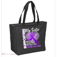 Lupus Awareness Love Support My Sister Tote Bag thumb 2