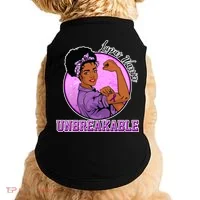 Lupus Awareness Warrior Unbreakable Doggie Tank thumb 0