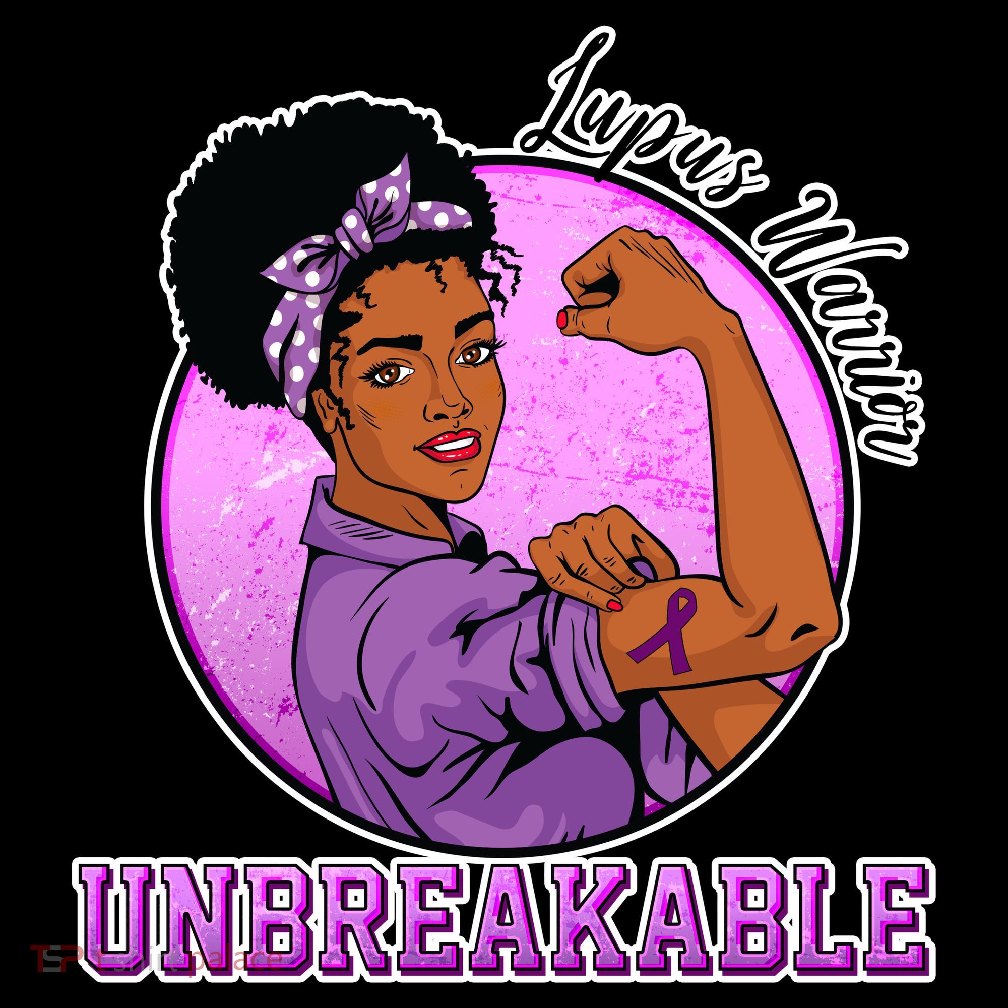 Lupus Awareness Warrior Unbreakable Doggie Tank