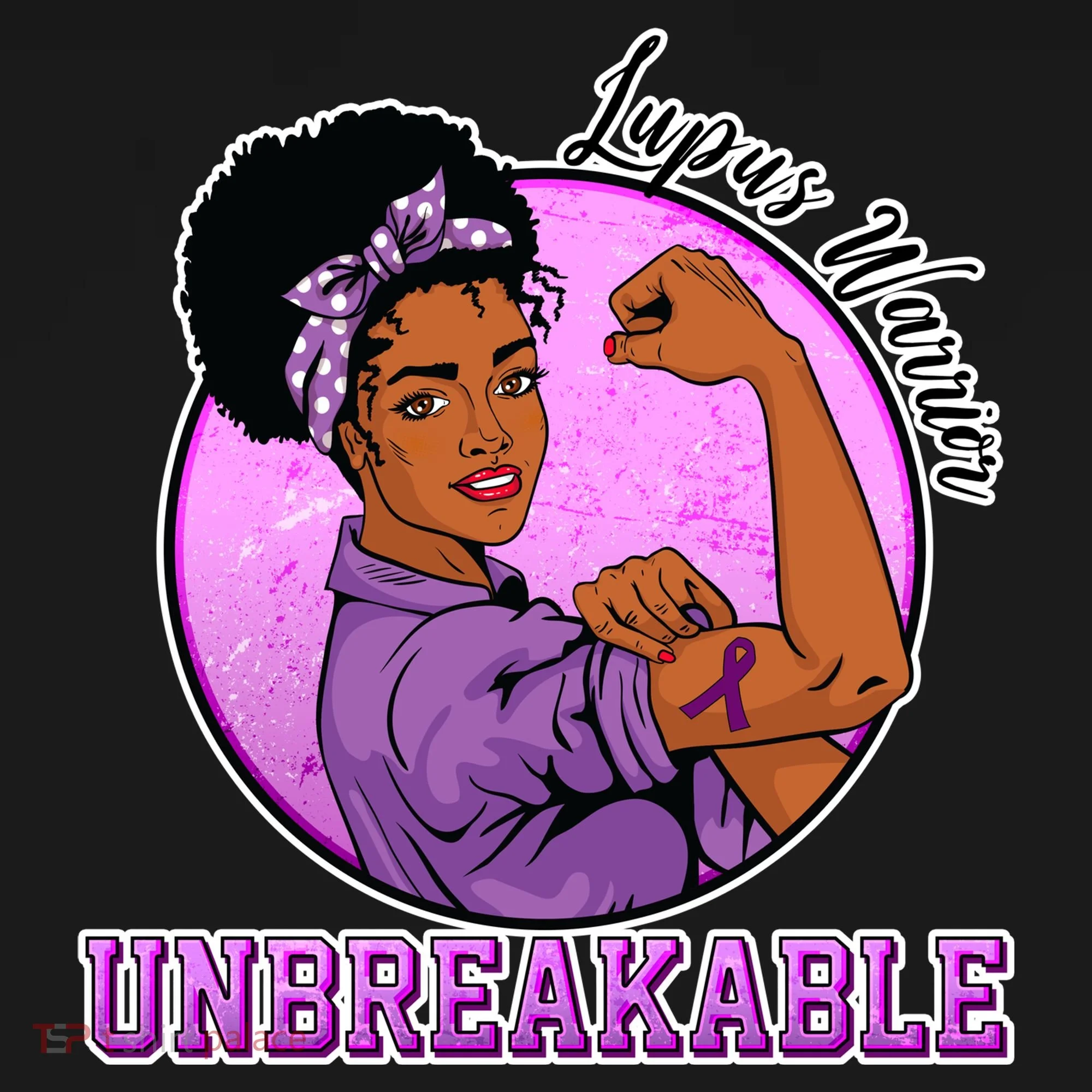 Lupus Awareness Warrior Unbreakable Doggie Tank