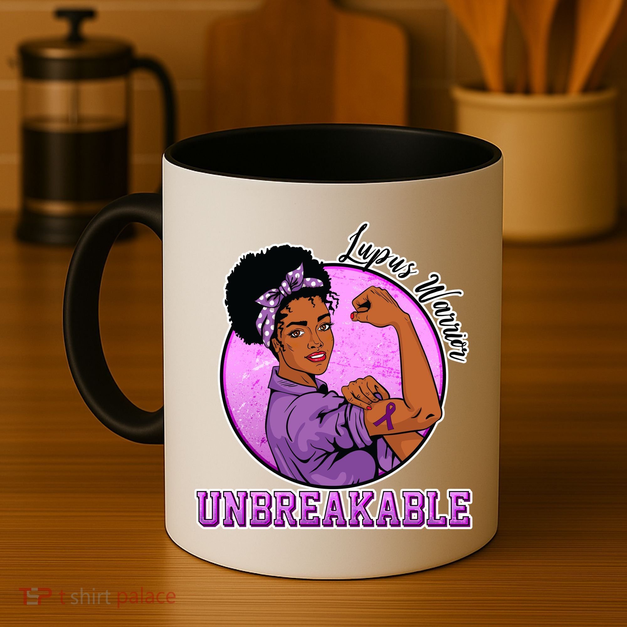 Lupus Awareness Warrior Unbreakable Coffee Mug