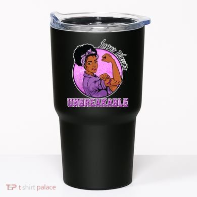 Lupus Awareness Warrior Unbreakable Tumbler