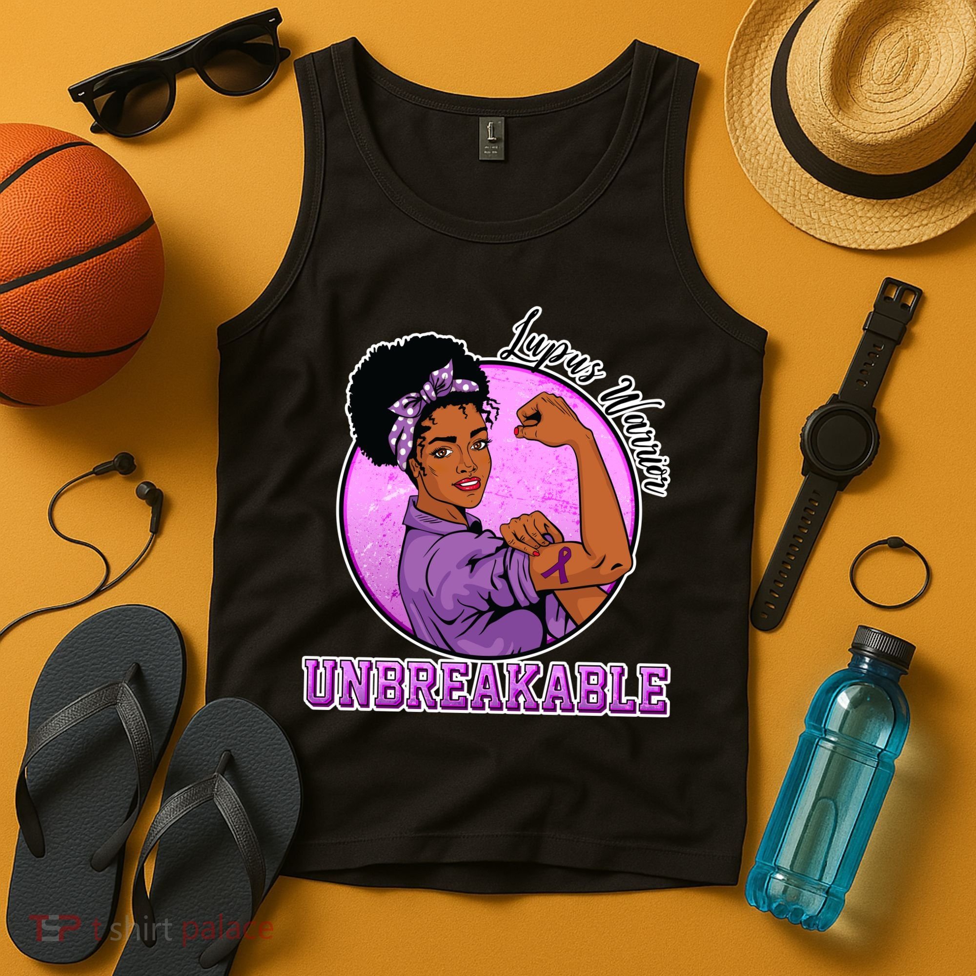Lupus Awareness Warrior Unbreakable Tank Top
