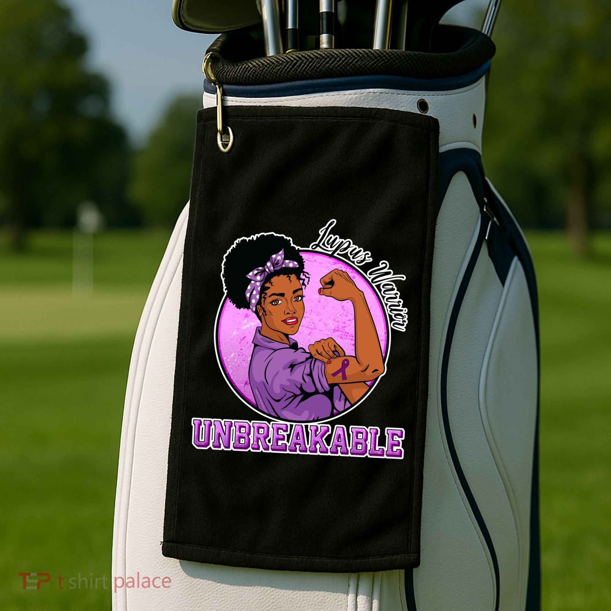 Lupus Awareness Warrior Unbreakable Golf Towel