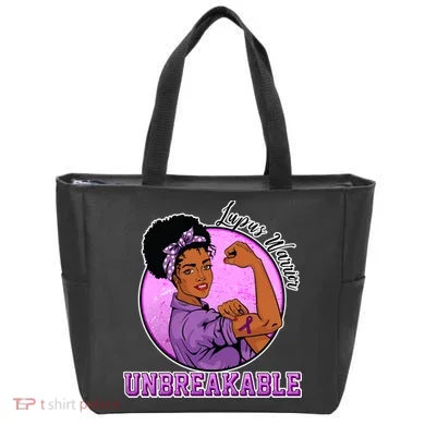 Lupus Awareness Warrior Unbreakable Tote Bag