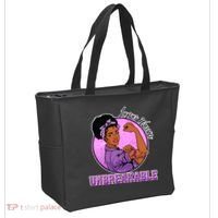 Lupus Awareness Warrior Unbreakable Tote Bag thumb 2