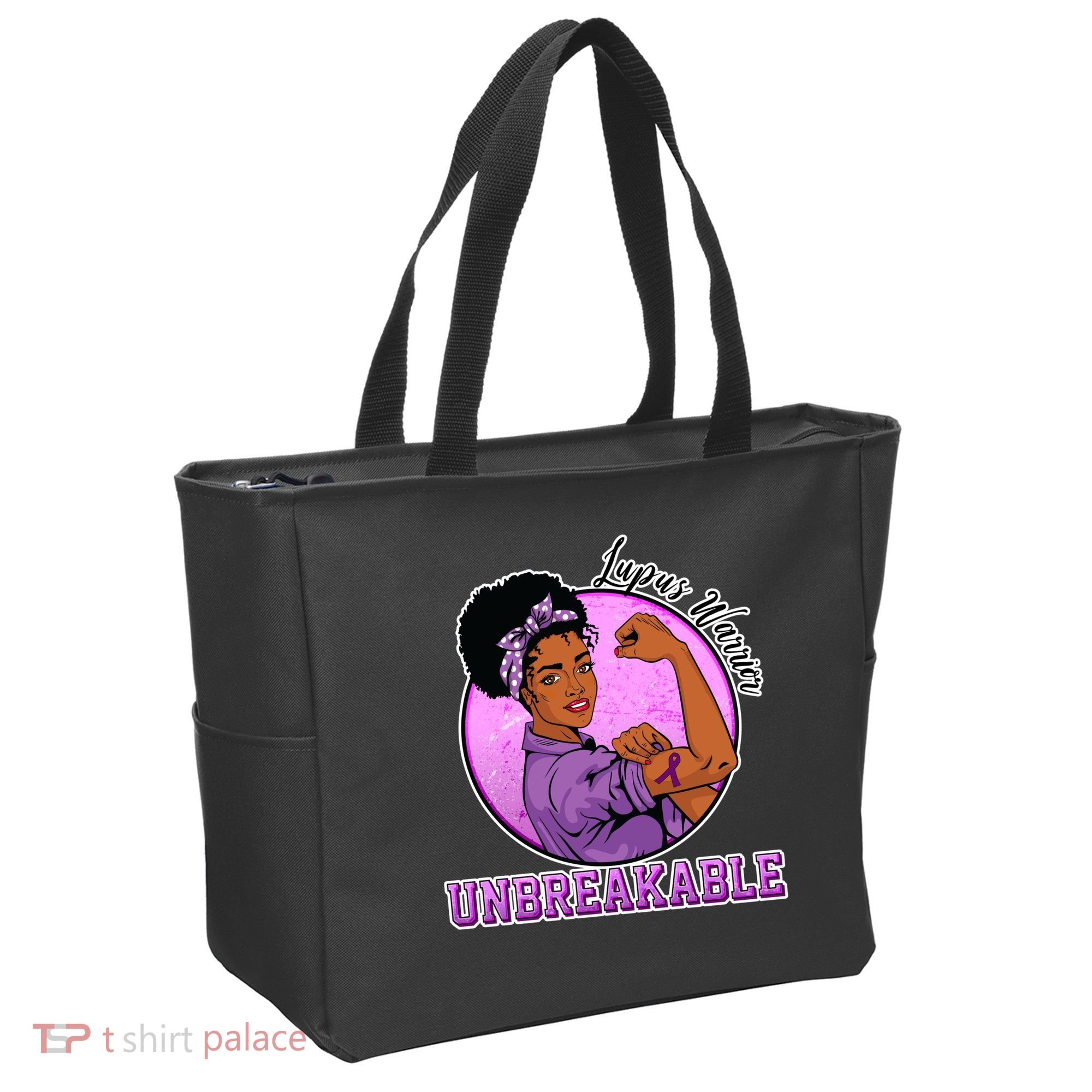 Lupus Awareness Warrior Unbreakable Tote Bag