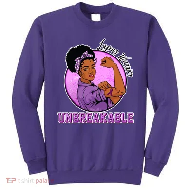 Lupus Awareness Warrior Unbreakable Sweatshirt