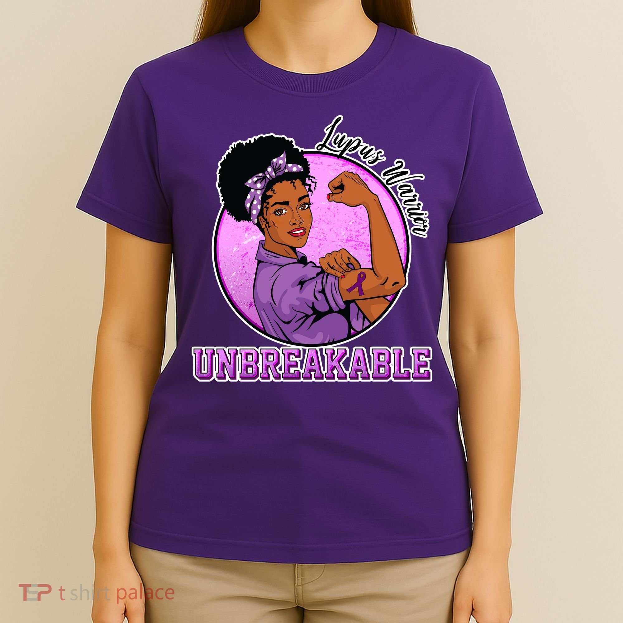 Lupus Awareness Warrior Unbreakable T-Shirt