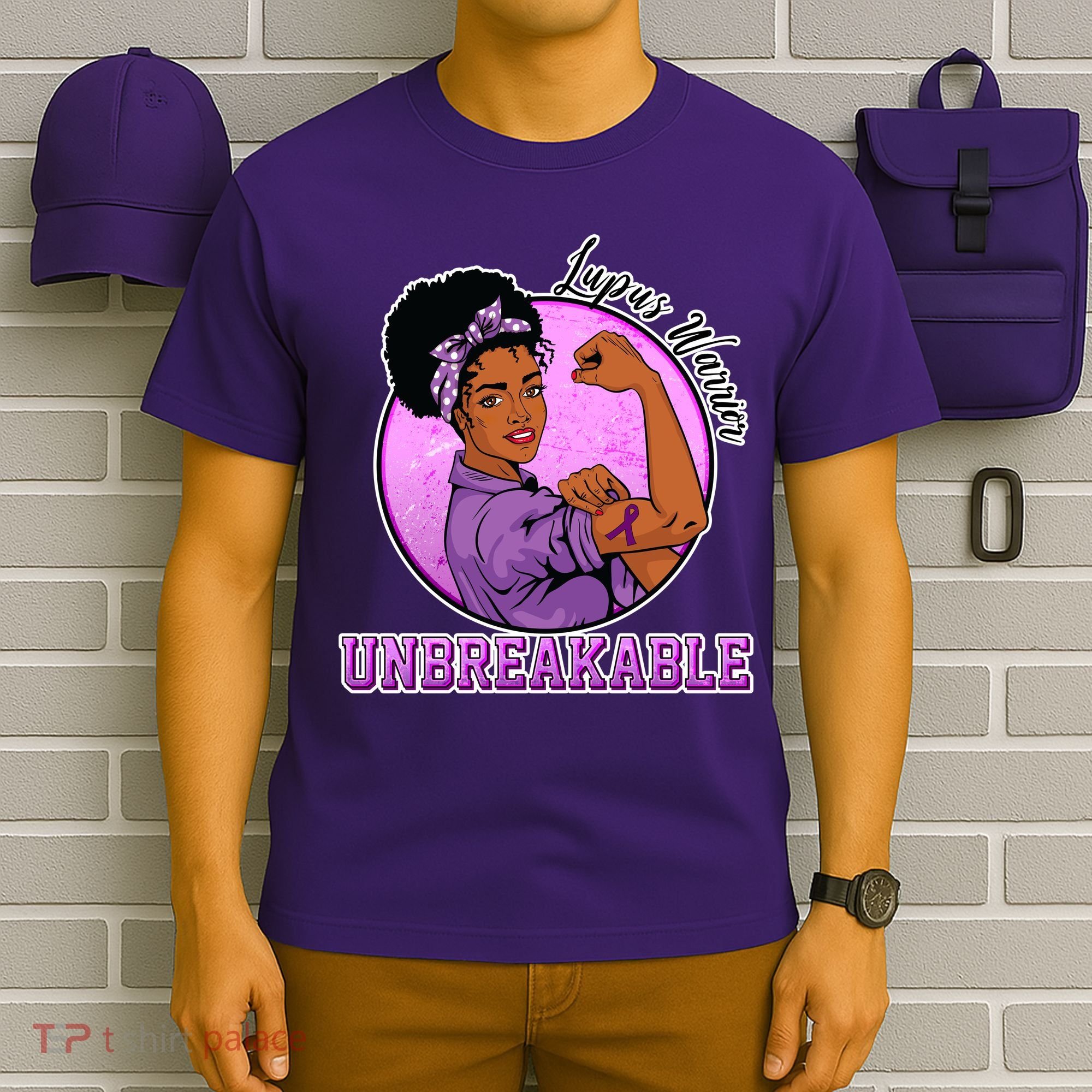 Lupus Awareness Warrior Unbreakable T-Shirt