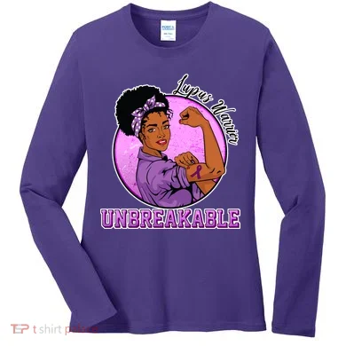 Lupus Awareness Warrior Unbreakable Women's Long Sleeve Shirt