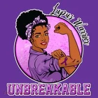 Lupus Awareness Warrior Unbreakable Women's Long Sleeve Shirt thumb 2