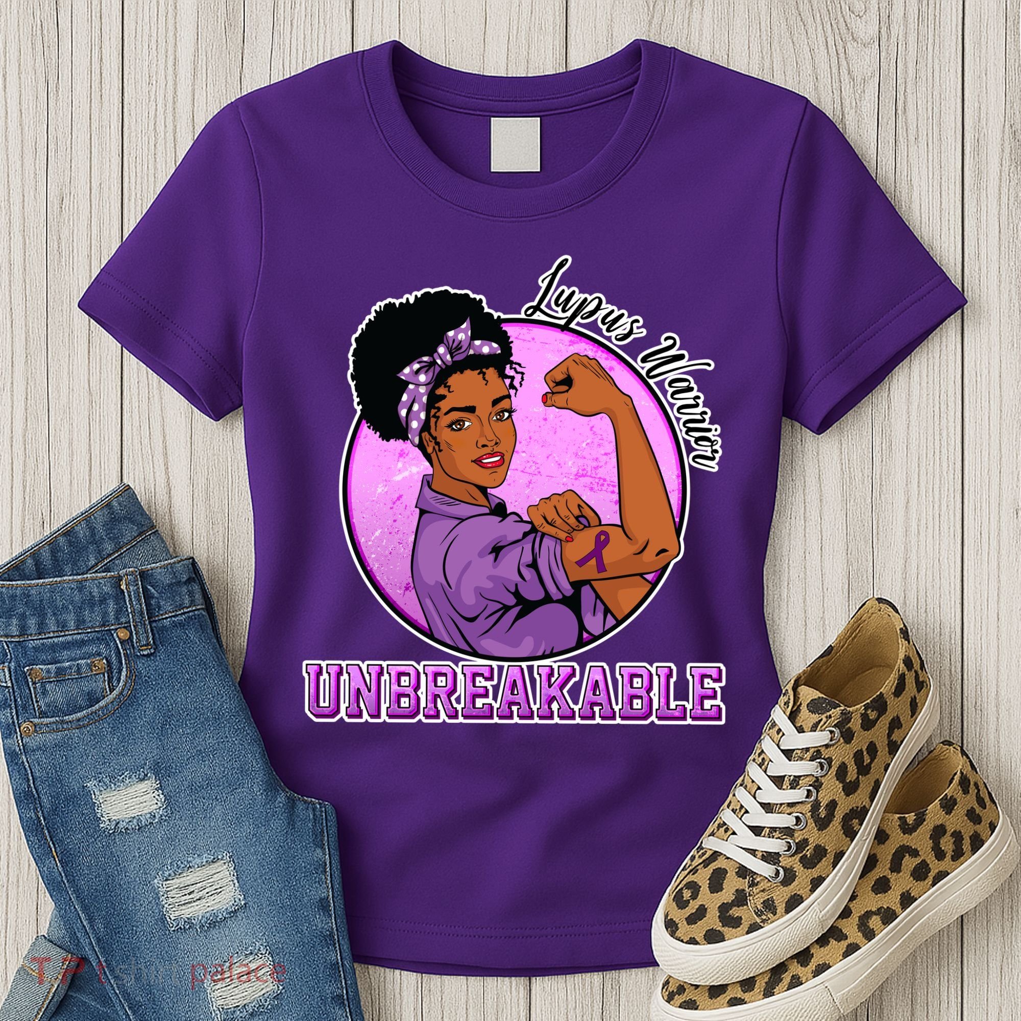Lupus Awareness Warrior Unbreakable Women's T-Shirt