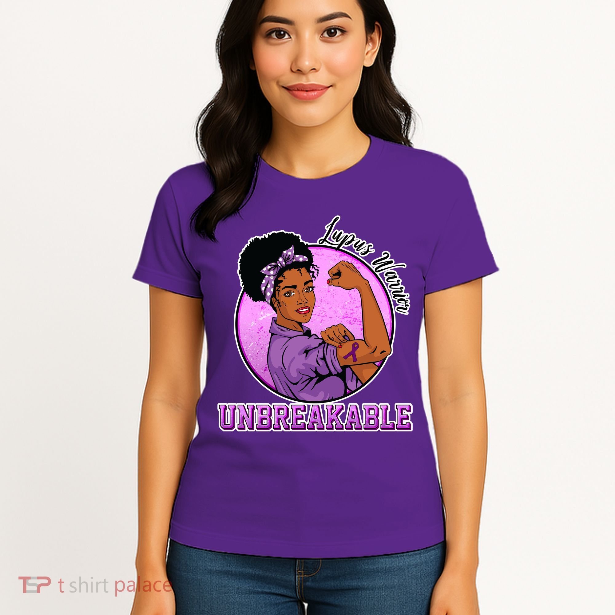 Lupus Awareness Warrior Unbreakable Women's T-Shirt
