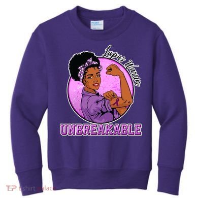 Lupus Awareness Warrior Unbreakable Kids Sweatshirt