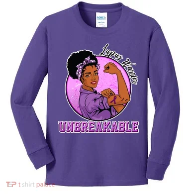 Lupus Awareness Warrior Unbreakable Kids Long Sleeve Shirt