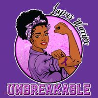 Lupus Awareness Warrior Unbreakable Kids Long Sleeve Shirt thumb 2