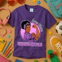 Lupus Awareness Warrior Unbreakable Kids T-Shirt thumb 3