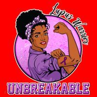Lupus Awareness Warrior Unbreakable Santa Hat thumb 1