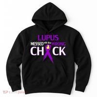 Lupus Messed With The Wrong Chick Hoodie thumb 0