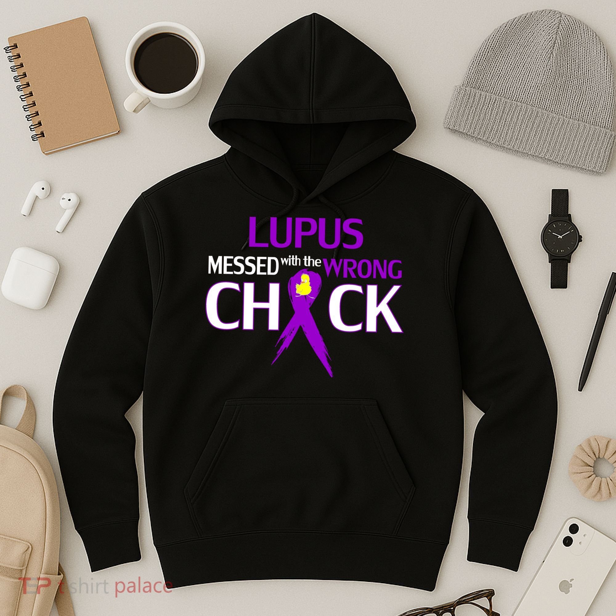 Lupus Messed With The Wrong Chick Hoodie