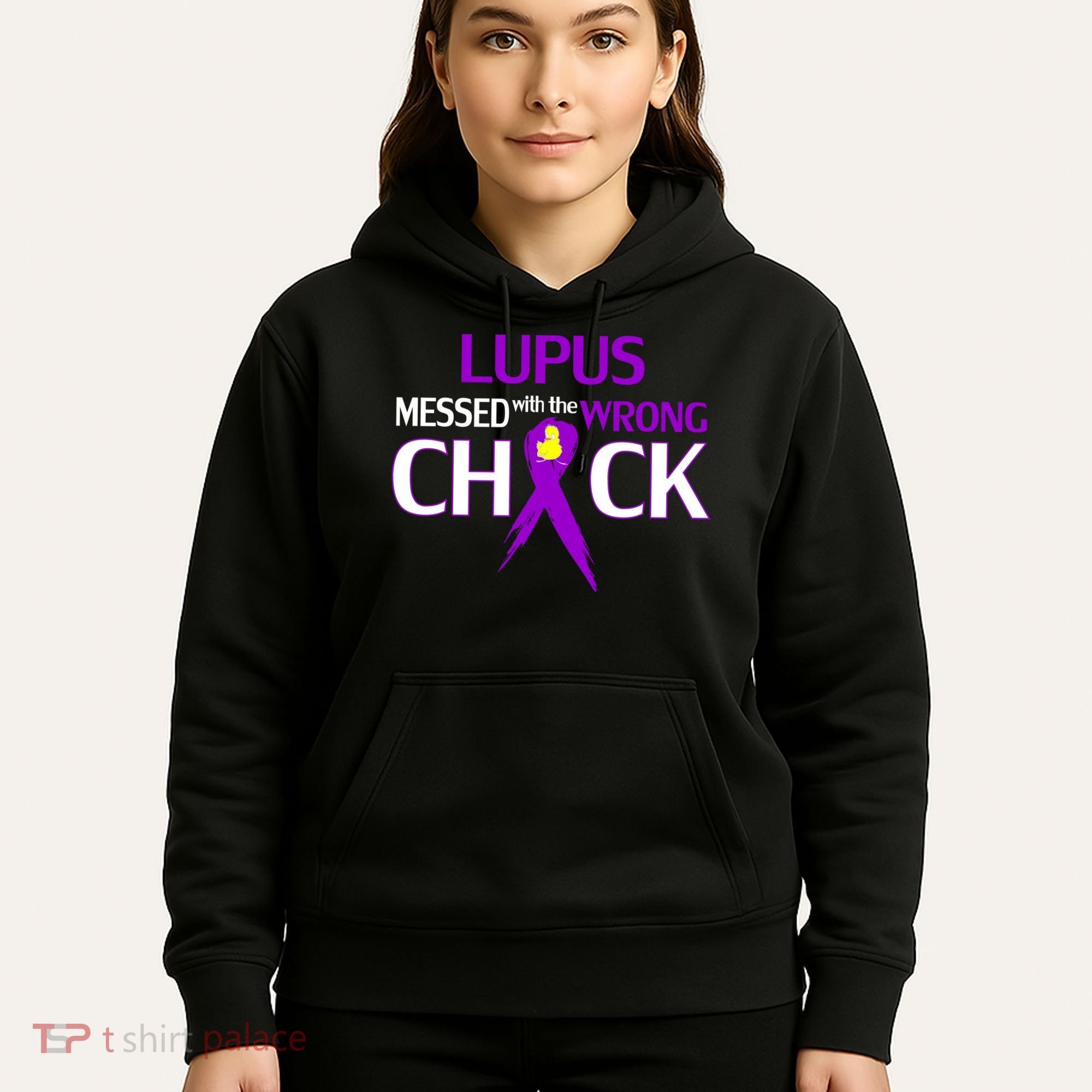 Lupus Messed With The Wrong Chick Hoodie
