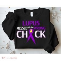 Lupus Messed With The Wrong Chick Sweatshirt thumb 2