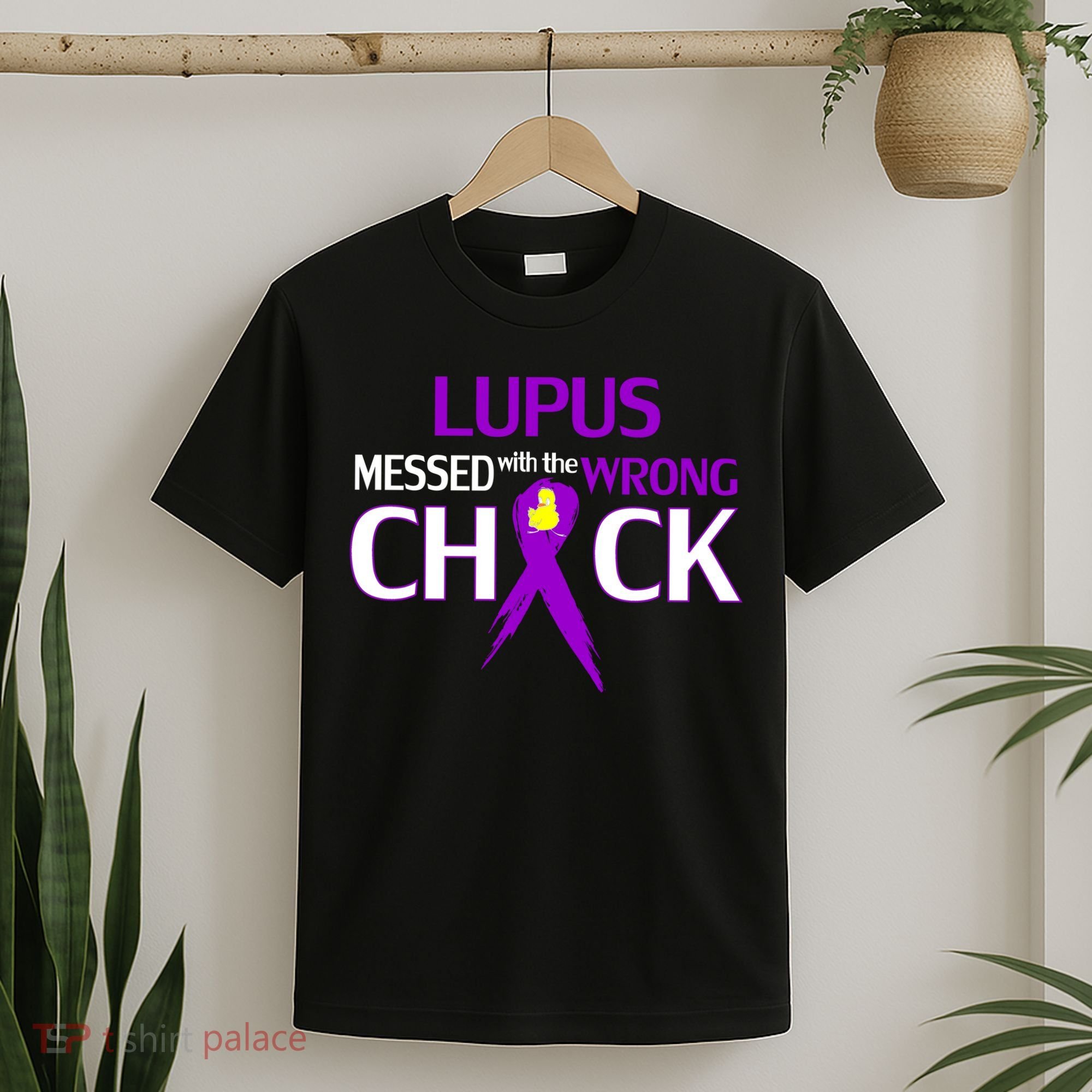 Lupus Messed With The Wrong Chick T-Shirt