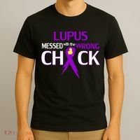 Lupus Messed With The Wrong Chick T-Shirt thumb 3