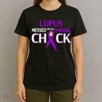 Lupus Messed With The Wrong Chick T-Shirt thumb 4