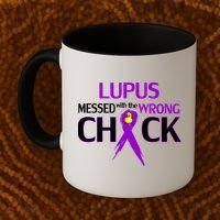 Lupus Messed With The Wrong Chick Coffee Mug thumb 2