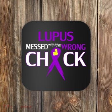 Lupus Messed With The Wrong Chick Coaster